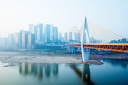 雾都重庆桥高清图片素材