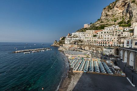意大利著名阿马尔菲海岸线风光高清图片