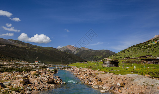 西藏高原山川河流旅游目的地高清图片素材