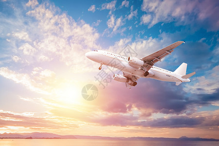 旅行手机配图创意航空背景设计图片