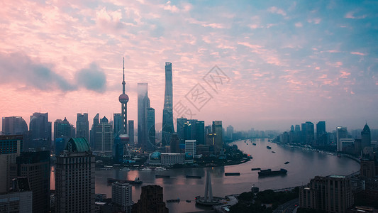 上海日出金茂大厦高清图片素材