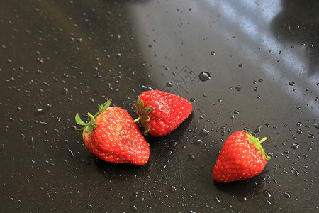 鲜艳美味草莓草莓背景