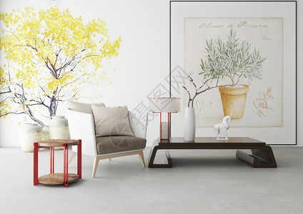老橄榄树现代中式简约室内家居设计图片