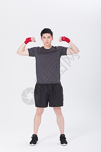 健身男性护腕绑带高清图片