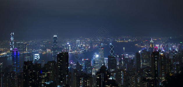 香港太平山夜景高清图片