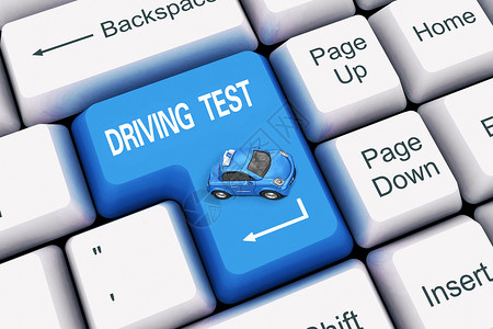 网上驾驶执照考试汽车高清图片素材
