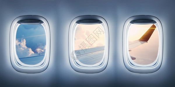飞机风景飞机窗外设计图片