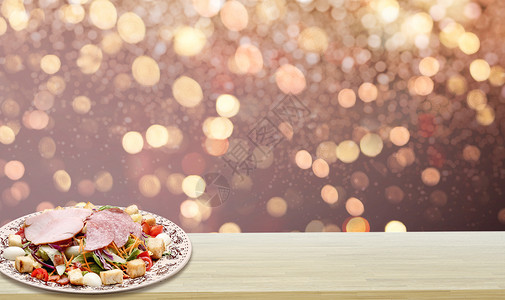 秘制腊肠桌面美食背景设计图片
