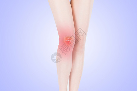 女性腿部按摩关节疼痛设计图片