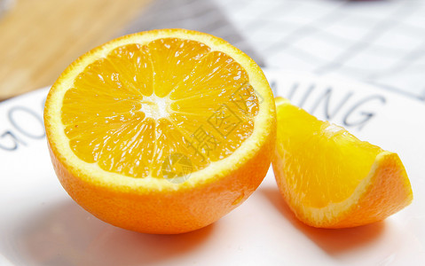 甜橙橙子切块高清图片