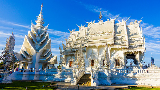 泰国清莱白庙背景