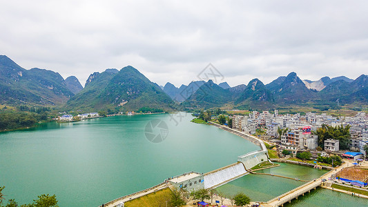 广西靖西市城市景观旅游高清图片素材