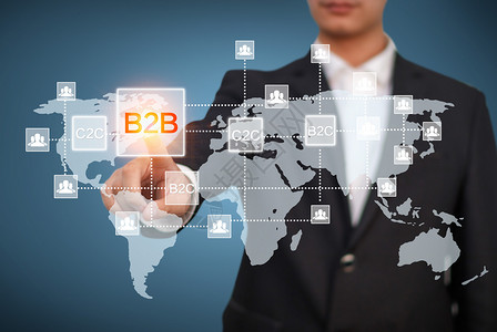 互联网金融行业商务b2b背景设计图片