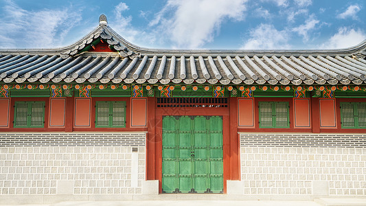 韩国景福宫韩国著名景点高清图片