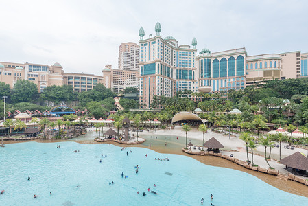 马来西亚水上乐园背景