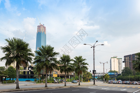 吉隆坡市区背景图片