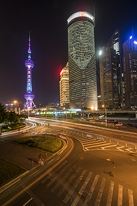 贸易中心现代城市上海背景