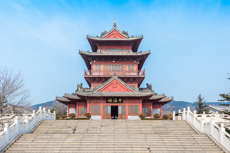 北洋水师威海刘公岛风光背景