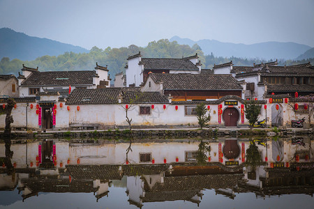 宏村背景图片