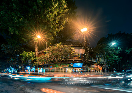 越南夜景旅行高清图片素材