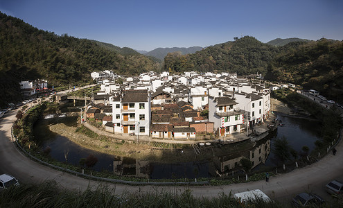 菊径古村旅游高清图片素材