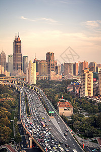 上海城市风光交通高清图片素材