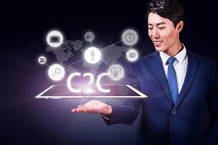 C2C网络联络高清图片素材