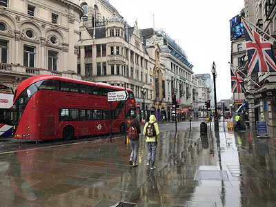 英国街道伦敦街景背景