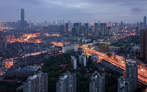 楼宇灯光城市夜景风光背景