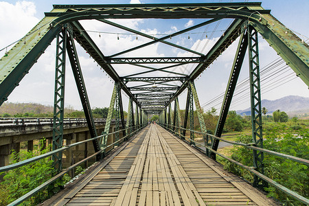 泰国拜县二战纪念大桥背景图片
