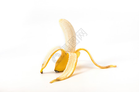剥开的香蕉背景图片
