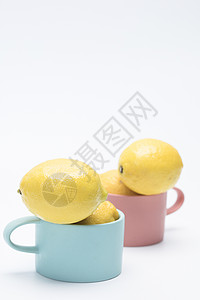 水果柠檬静物背景图片