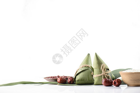 漂亮三角粽子传统节日端午节粽子背景