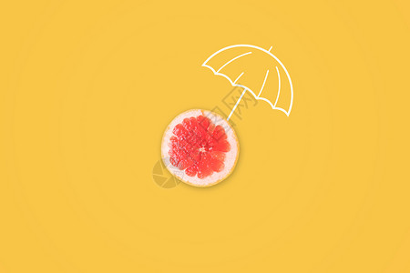 水果伞清新水果设计图片