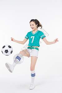 玩球的足球宝贝背景图片