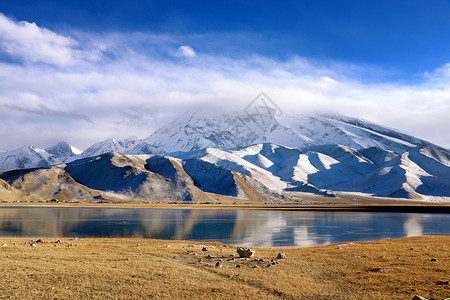 雪山日落喀什风景集锦背景