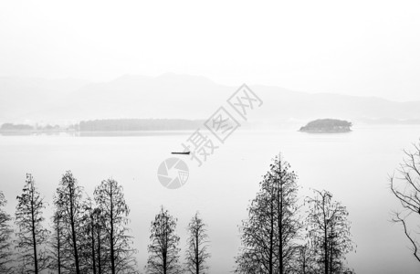 中国风水墨远山水墨山水背景