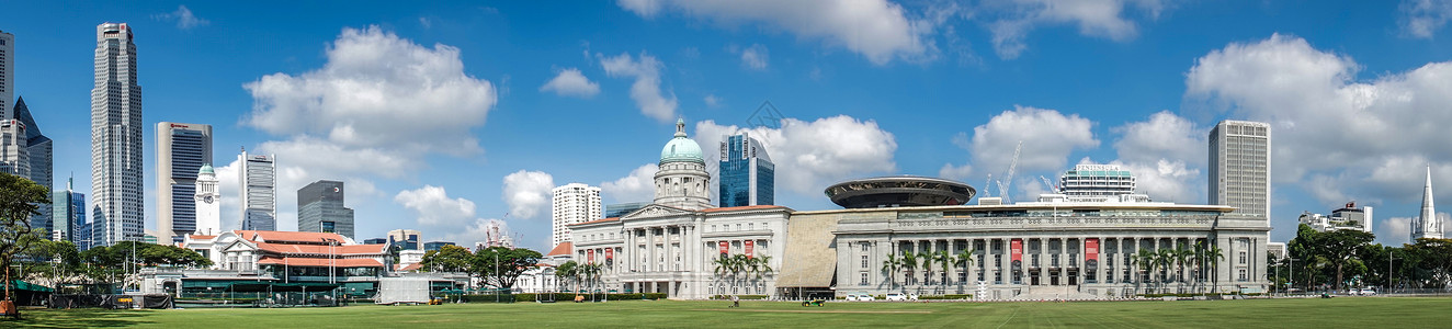 新加坡法院广场全景图片