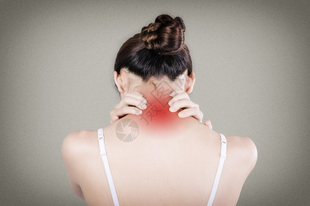 职场女性颈椎痛脖子疼痛设计图片