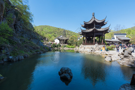 青岛琅琊台安徽滁州琅琊山风光背景