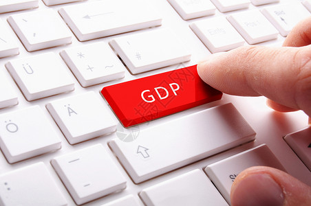 键盘上的GDP背景图片