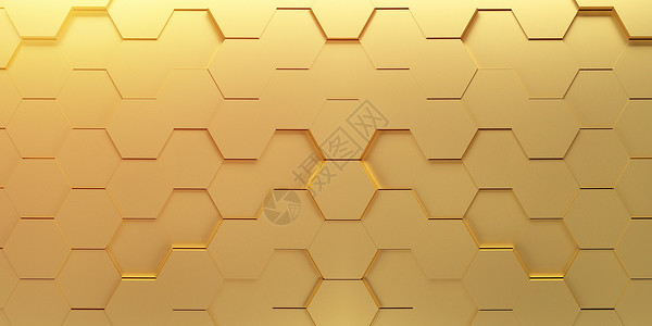 大黄蜂窝金色立体背景设计图片