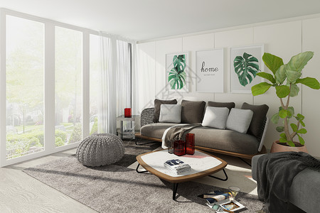 家具摆现代简约室内客厅空间家居设计图片