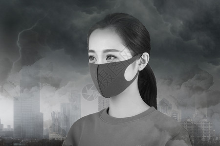 雾霾益海报环境污染设计图片