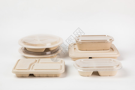 环保饭盒自然纸环保高清图片