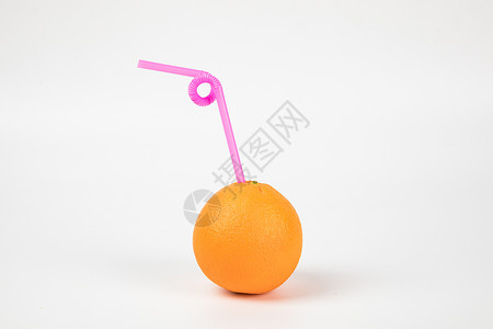 吸管和橙子吸管和橙子高清图片