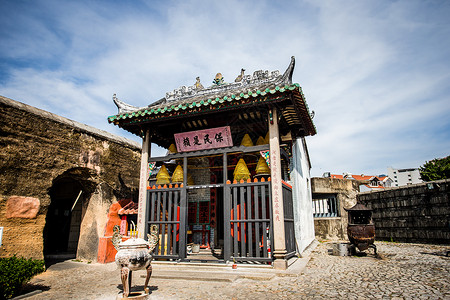 澳门土地庙古典建筑土地庙高清图片