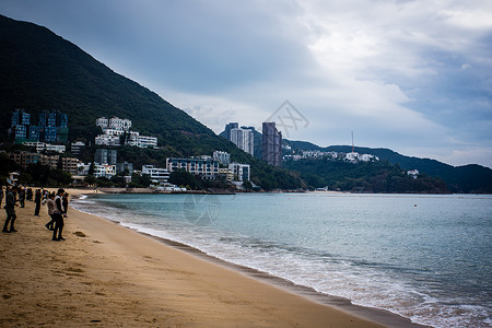 香港海边背景图片