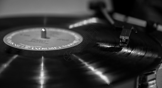 黑色经典素材留声机唱片背景