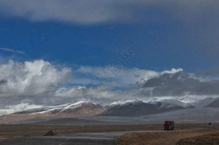 青藏公路风光交通运输高清图片素材